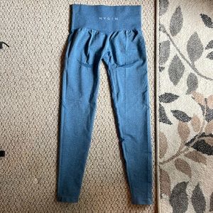 NVGTN contour seamless slate blue leggings